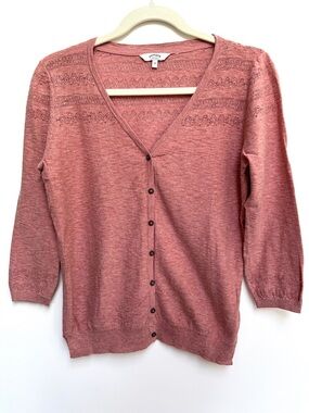 Fat Face classic style cardigan 3/4 sleeves size 10 UK size 6 US